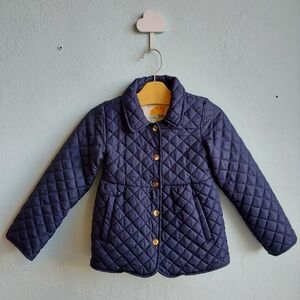 Navy Blue Quilted Jacket